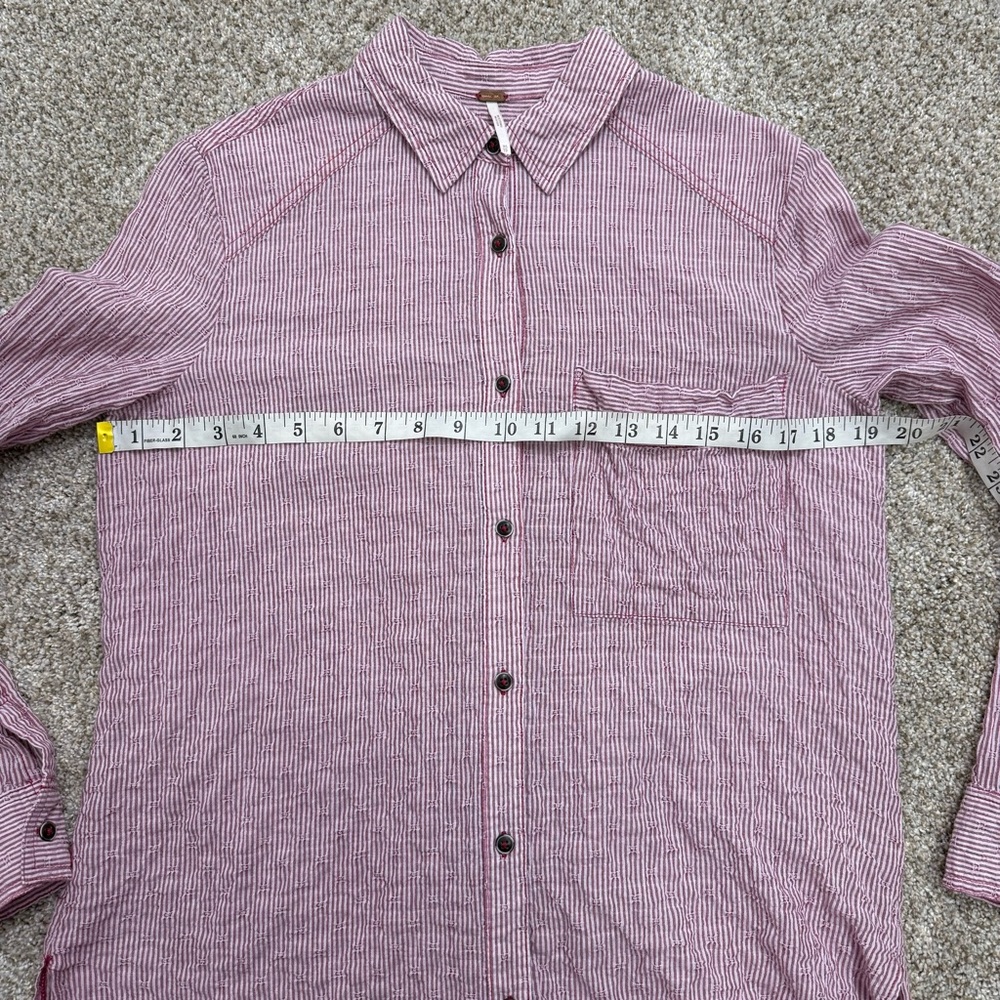 Free People No Limits Stripe Stretch
Cotton Shirt - Picture 10 of 16